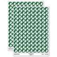 thumbnail image 1 of Wolf Howling with Moon 200+ Round Stickers - Dark Green - Gloss Finish - 0.50" Size, 1 of 3