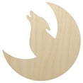 thumbnail image 1 of Wolf Howling with Moon Wood Shape Unfinished Piece Cutout Craft DIY Projects - 6.25 Inch Size - 1/8 Inch Thick, 1 of 7