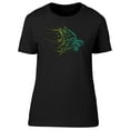 thumbnail image 1 of Wolf In Green Line Art T-Shirt Men -Image by Shutterstock, Male 3X-Large, 1 of 2