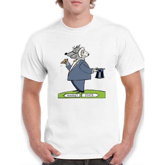 Wolf In Sheep's Clothing T-Shirt Men -Wilfred Hildonen Designs, Male 5X-Large