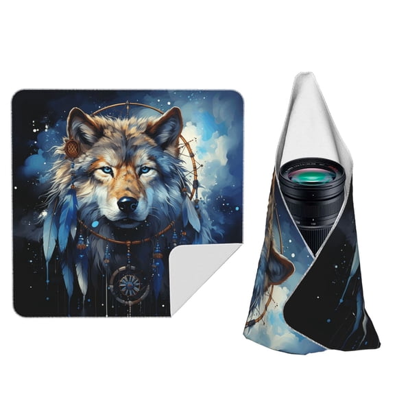 Wolf Indian Dream Starry Magic Self-Adhesive Camera Wrap, Anti-Scratch & Dust-Proof Protective Equipment Cloth 10x10