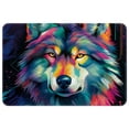 thumbnail image 1 of Wolf Indoor Rug Outdoor Carpet Door Rug Polyester Non-Slip Machine Washable Bath Mats, 1 of 6