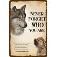 thumbnail image 1 of Wolf Jigsaw Puzzles 500 Pieces For Adults - Inspirational Quotes Never Forget Who You Are Wooden Puzzles For Adults And Family Home Decoration Family Entertainment Leisure Fun Interactive, 1 of 6
