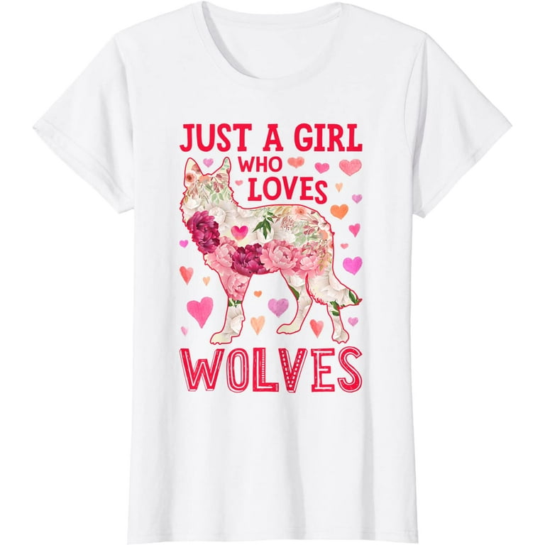 Just A Girl Who Loves Wolves T Shirt Wolf Shirt Women Gifts Just A Girl Who Loves Wolves T Shirt Wolf Shirt Women Gifts
