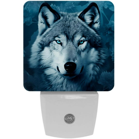 Wolf LED Square Night Lights - Energy Efficient and Stylish Bedroom Lighting Solution