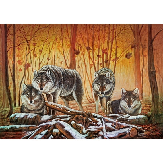 Wolf Lair 1000 Piece Puzzle, Wolves by LPF Limited