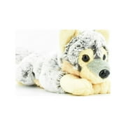 Wolf, Laying Down, Stuffed Animal, Educational, Plush Realistic Figure, Lifelike Model, Replica, Gift, 12" F2056 B396