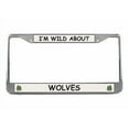 thumbnail image 1 of Wolf License Plate Frame (Chrome) 5 Year Warranty, 1 of 1
