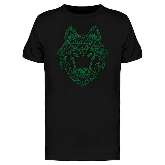 Wolf Logo In Cross Lines Tee Men's -Image by Shutterstock