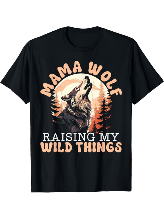 Wolf Lover Wolf Pack Wolfgang Wildlife Animal Mama Wolf T-Shirt