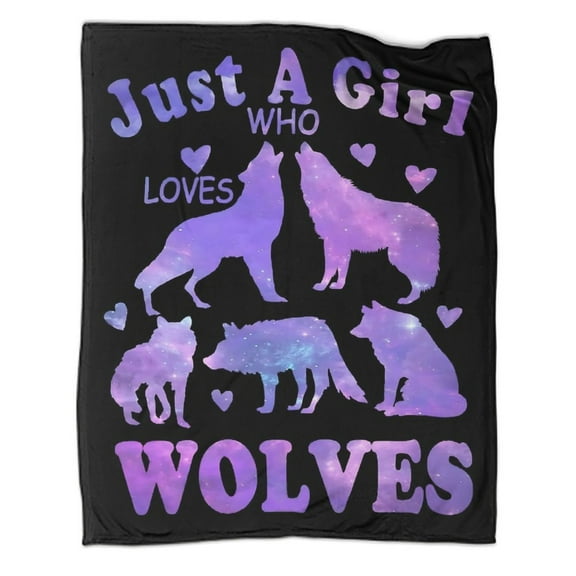 Wolf Luxury Flannel Blanket - Super Soft & Anti-Static, Plush Warm Blanket for Sofa & Bed - Extra Large Cozy Throw  - Home Decor Gift for Men & Women