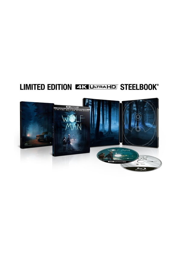 Wolf Man (2025) (Steelbook) (4K Ultra HD + Blu-ray + Digital Copy), Horror, Universal