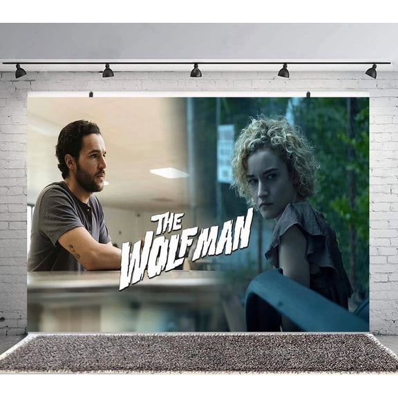 Wolf Man Backdrop Banner Party Supplies Poster Movie Theme Background for Photography Birthday Decorations