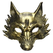 Wolf Mask Adult Halloween Werewolf Mask Men Wolf Costume Realistic Scary Animal Masquerade Half Face