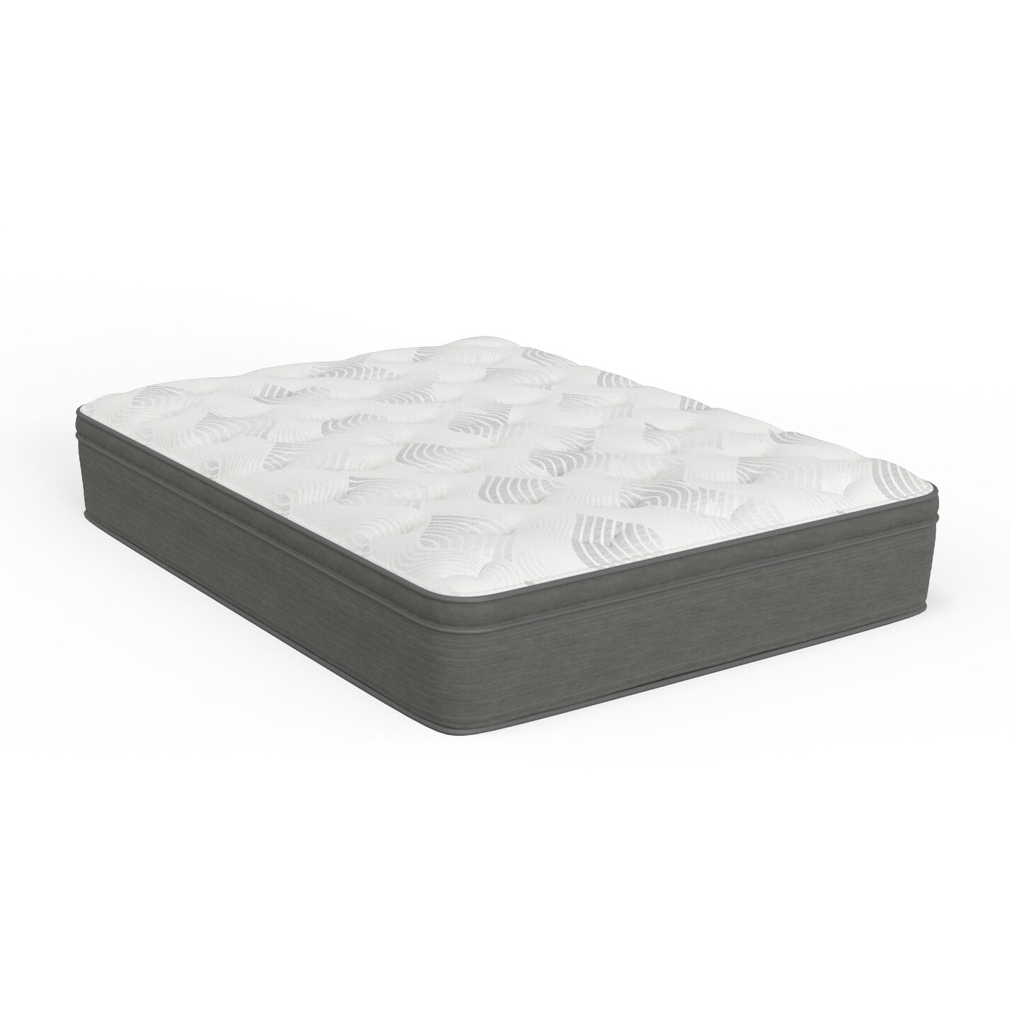 Wolf Mattress 12" Hybrid Euro Top Plush Convoluted Foam Mattress Queen
