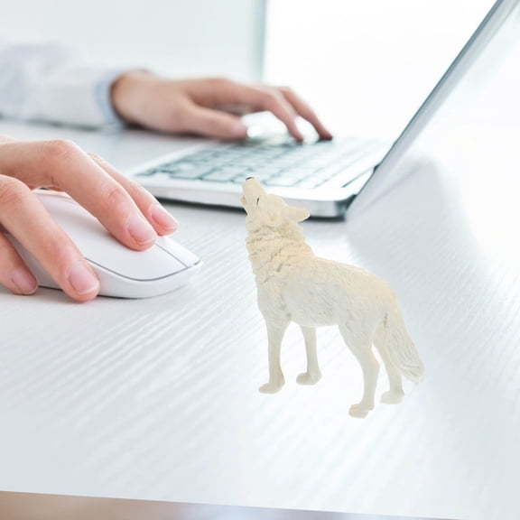 Wolf Model Toy Toys Small Wolf Craft Safe Toy Wildlife Collectible Wolf Ornaments Wolf Statue Child