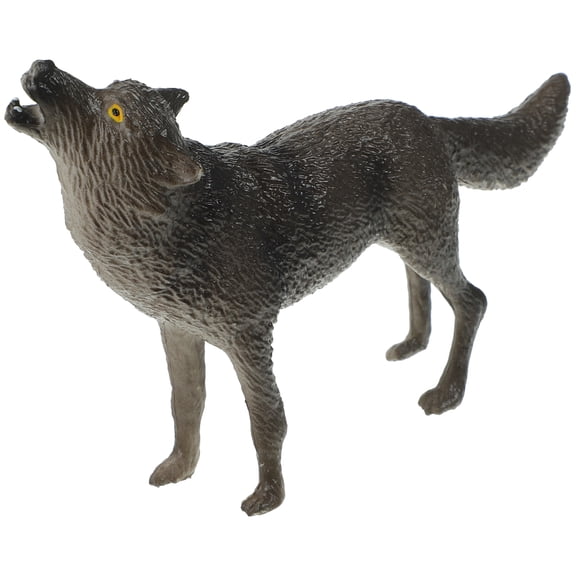Raindrops Realistic Design Standing Wolf Pose Figurine 1Pcs 2.7X2.7X3.8In Childrens Room Decor