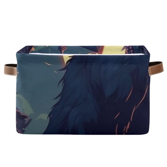 Wolf Monster Houses and Moon Storage Bins Baskets With Handles Storage Box Clothes Organizer Organization Toys