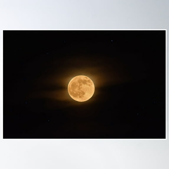 Wolf Moon Howls. Poster Wall Art, Modern Wall Decor, 16x24 UNFRAMED