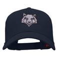 thumbnail image 1 of Wolf Motif Embroidered Low Profile Cotton Twill Cap - Navy OSFM, 1 of 5