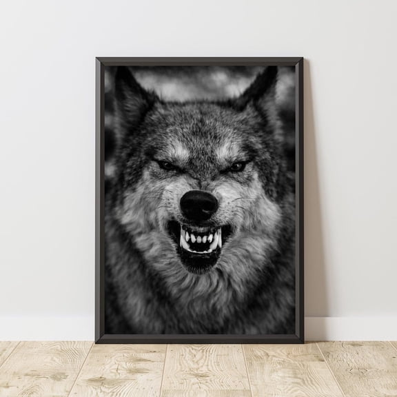 Wolf Motivational Motivation Inspirational Quote Gym Poster Unframed Paper Print