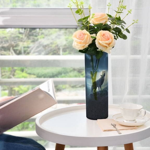 Wolf Mountains Clouds Vases for Flowers Modern Decorative Vase Home Decor for Bedroom Kitchen Living Room Centerpieces