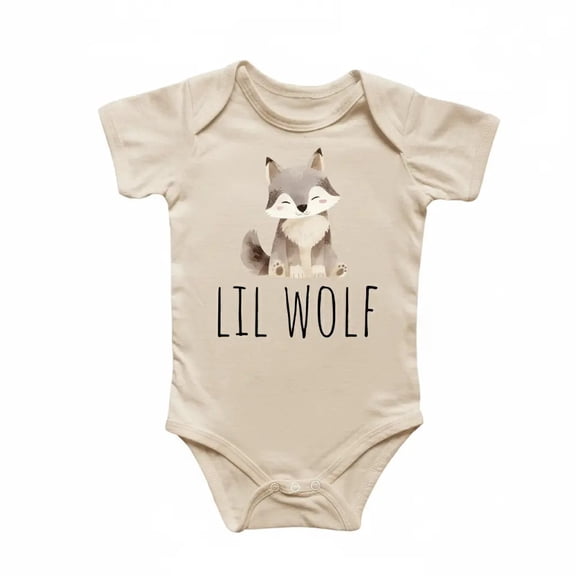 Wolf Newborn Baby Bodysuit