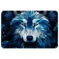 thumbnail image 1 of Wolf Non-Slip Polyester Chair Mat - Machine Washable Door Mats and Rugs, 1 of 6