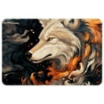 thumbnail image 1 of Wolf Non-Slip Polyester Chair Mats Floor Mat Kitchen Mat Machine Washable, 1 of 6