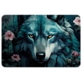 thumbnail image 1 of Wolf Non-Slip Polyester Floor Rug Office Kitchen Mat, Machine Washable, 1 of 6