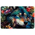 thumbnail image 1 of Wolf Non-Slip Polyester Office Mat Chair Rug - Machine Washable Office Rug, 1 of 6