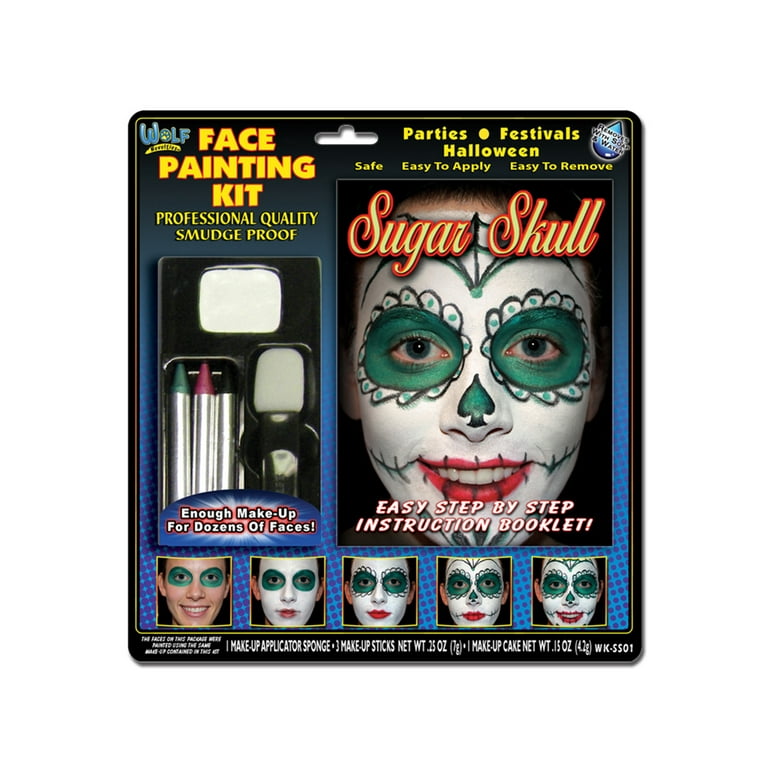Incraftables Face Painting Kit for Kids & Adults. Face Painting Kit for  Kids Party W/ Colors, Stencils, Brushes, Glitters and More 