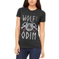 thumbnail image 1 of Wolf Of Odin Juniors Soft T Shirt Heather Black LG, 1 of 1