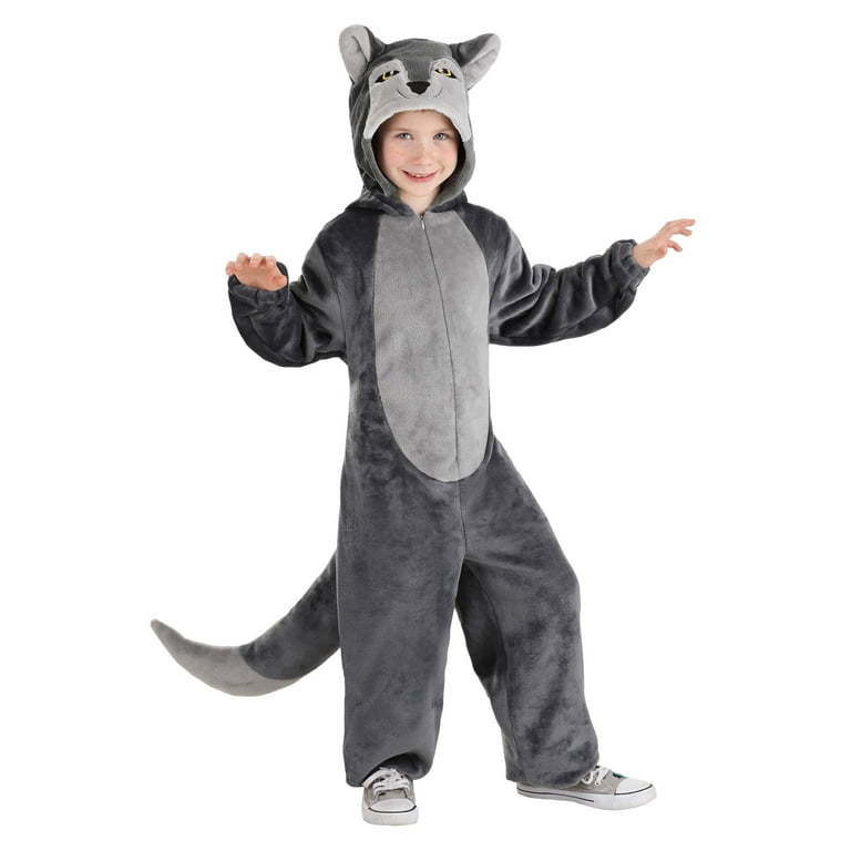 Wolf Onesie Kids Costume Walmart