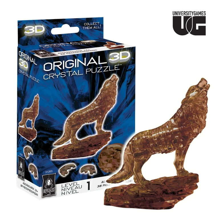 Panther Original 3D Crystal Puzzle From BePuzzled, Ages 12, 54 OFF