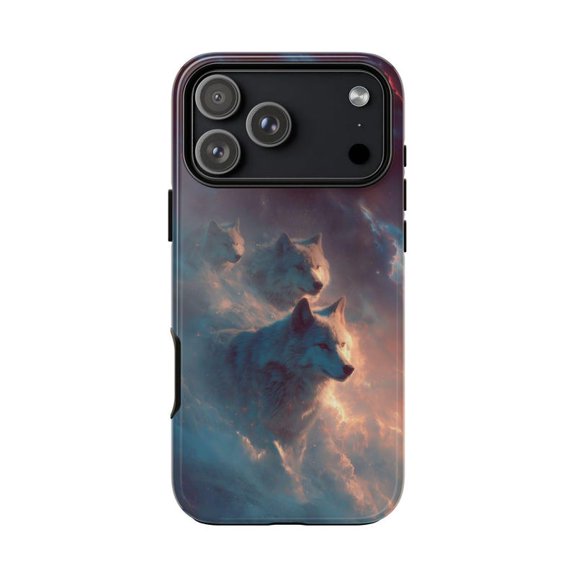 Wolf Pack Cosmic Sky Galaxy Stars Space Case for iPhone 17 to 11 Pro Max