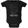 thumbnail image 1 of Wolf Pack Family Soft Baby One Piece Black 24 Month, 1 of 1