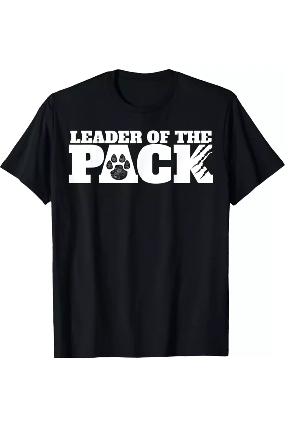 Gift T-Shirt Leader of The Pack Paw Print TShirt