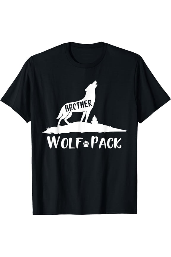 Wolf Pack Matching Family Brother Wolf Wolves T-Shirt, Unisex T-Shirt