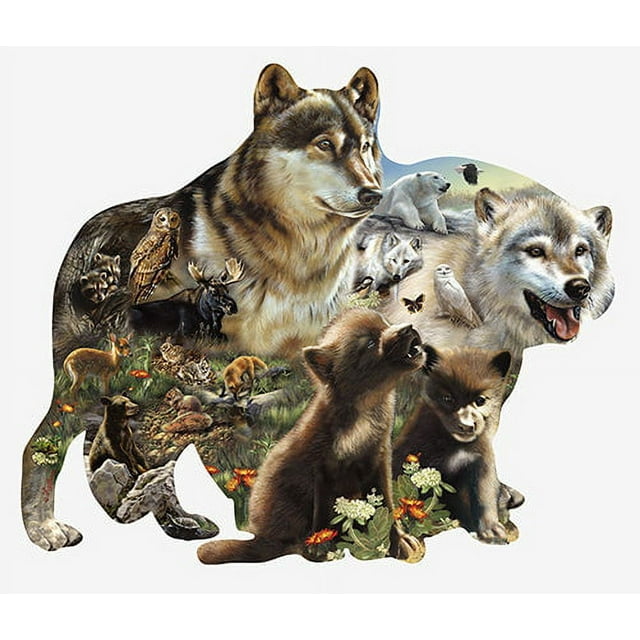 Wolf Pack Nature Lover Novelty Sign | Indoor/Outdoor | Funny Home Décor for Garages, Living Rooms, Bedroom, Offices | SignMission personalized gift Wall Plaque Decoration