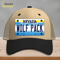 thumbnail image 1 of Wolf Pack Novelty License Plate Hat Mesh Khaki|Black, 1 of 1