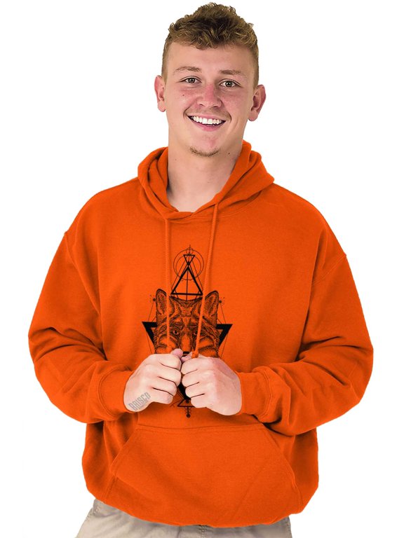 Wolf Pack Triangle Symbol Spirit Animal Hoodie Sweatshirt Women Men Brisco Brands M