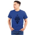 thumbnail image 1 of Wolf Pack Triangle Symbol Spirit Animal Men's Graphic T Shirt Tees Brisco Brands L, 1 of 6