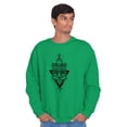 thumbnail image 1 of Wolf Pack Triangle Symbol Spirit Animal Sweatshirt for Men or Women Brisco Brands X, 1 of 6