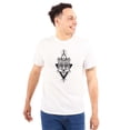 thumbnail image 1 of Wolf Pack Triangle Symbol Spirit Animal Plus Size Crewneck Graphic Tee Shirt Brisco Brands 2X, 1 of 4
