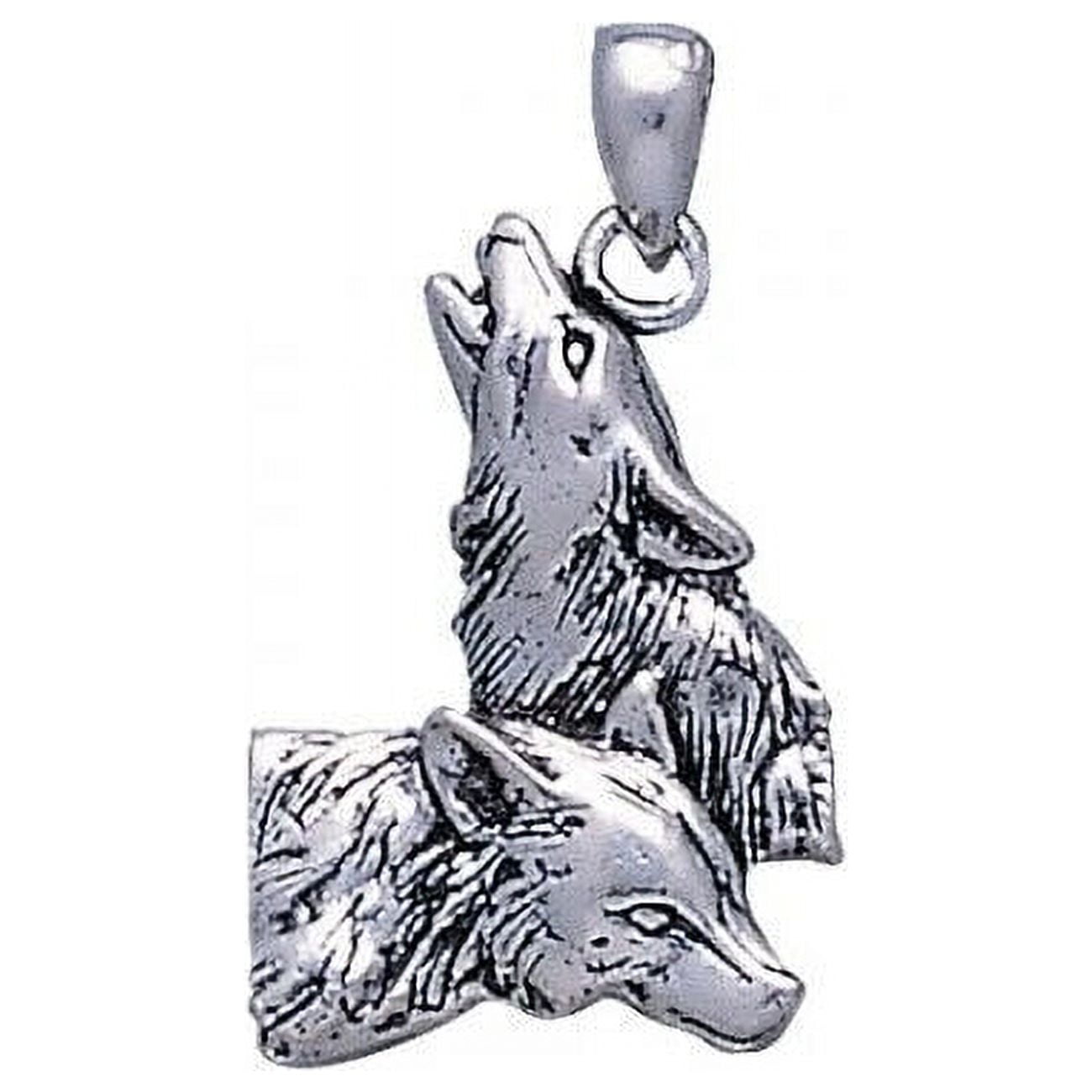 Sterling Silver Wolf Pendant