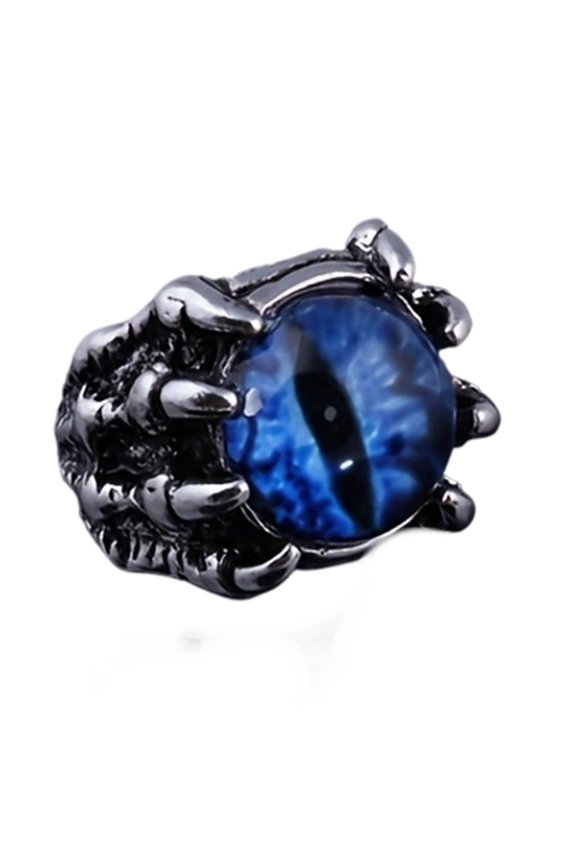 Wolf Paw Demons Eye Shape Adjustable Opening Rings Alloy Texture Suitable for Festival Parties Wear