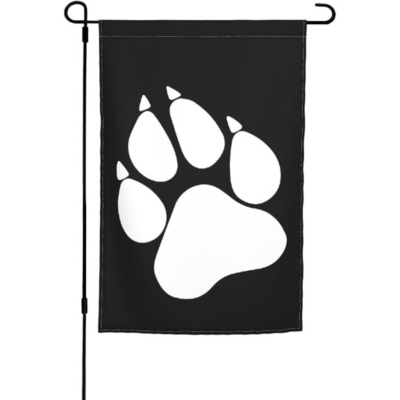 Wolf Paw Garden Flag 12x18 in Outdoor Flag