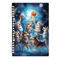 thumbnail image 1 of Wolf Play Basketball Spiral Journal Notebook College Ruled Notebook 8.3" x 5.7" A5 Lined Thick Paper Page, 1 of 6