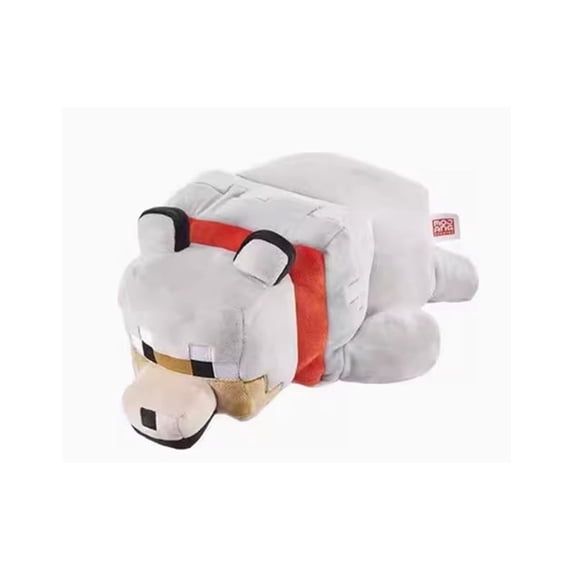 Wolf Plush Toy 17.7 Inch, Game Animal Plush Pixel Design Huggable Stuffed Doll for Fans Home Decoration